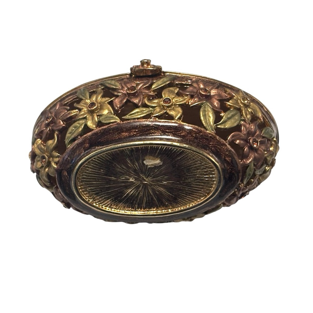 Vintage Jeweled Jewelry Box Resembling Faberge Egg - Picture 6 of 10
